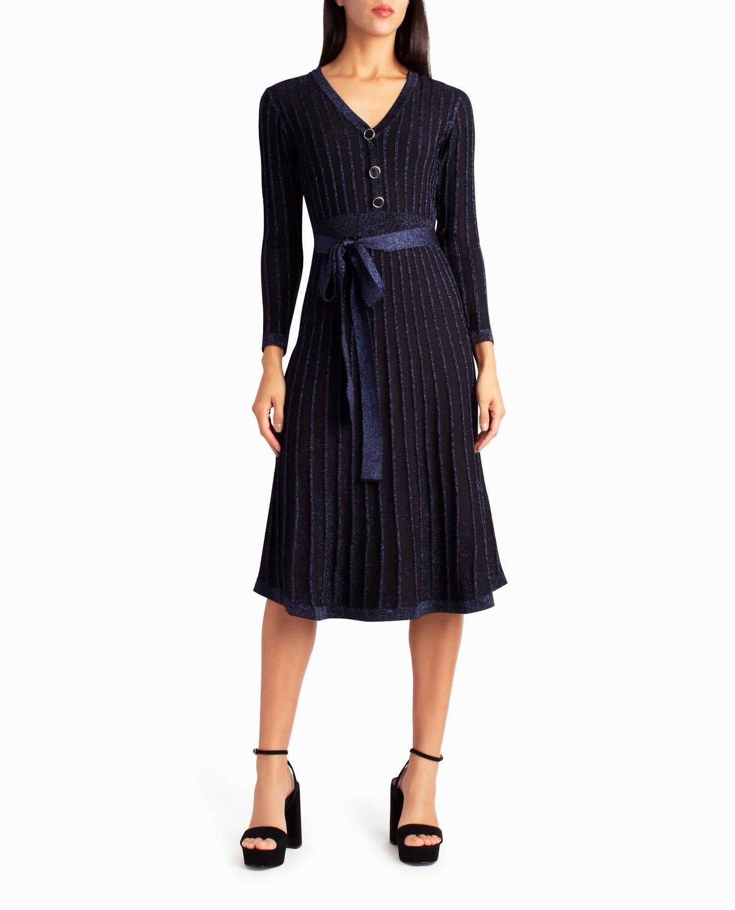 Nicole Miller - Knit Fit And Flare Valentina Dress