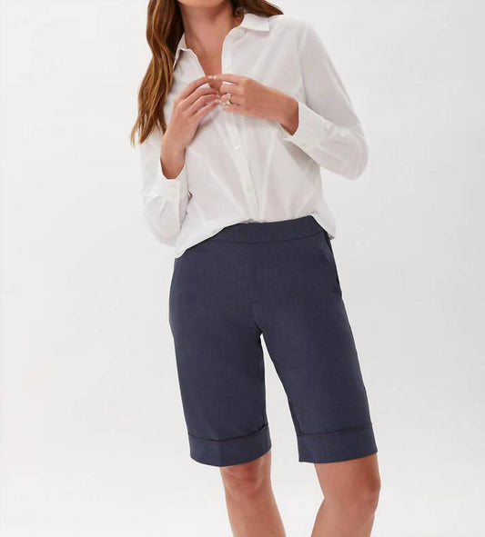 Ecru - Trouser Short with piping