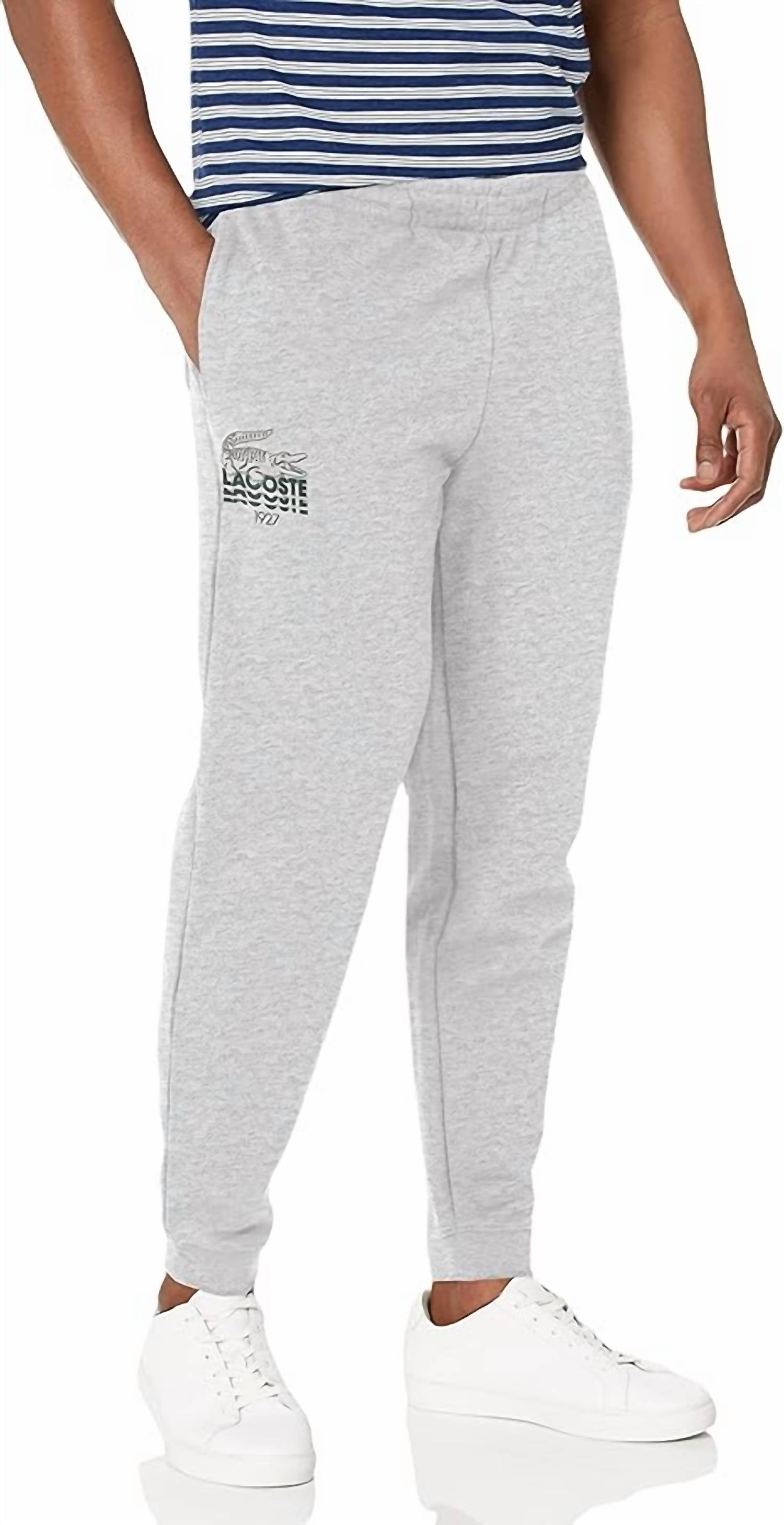Lacoste - Men's Crocodile Branding Cotton Fleece Sweatpants