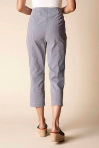 Olivia by Habitat Cool Tech Stripe Seaside Capri Pant in navy - women's pants - alternate view