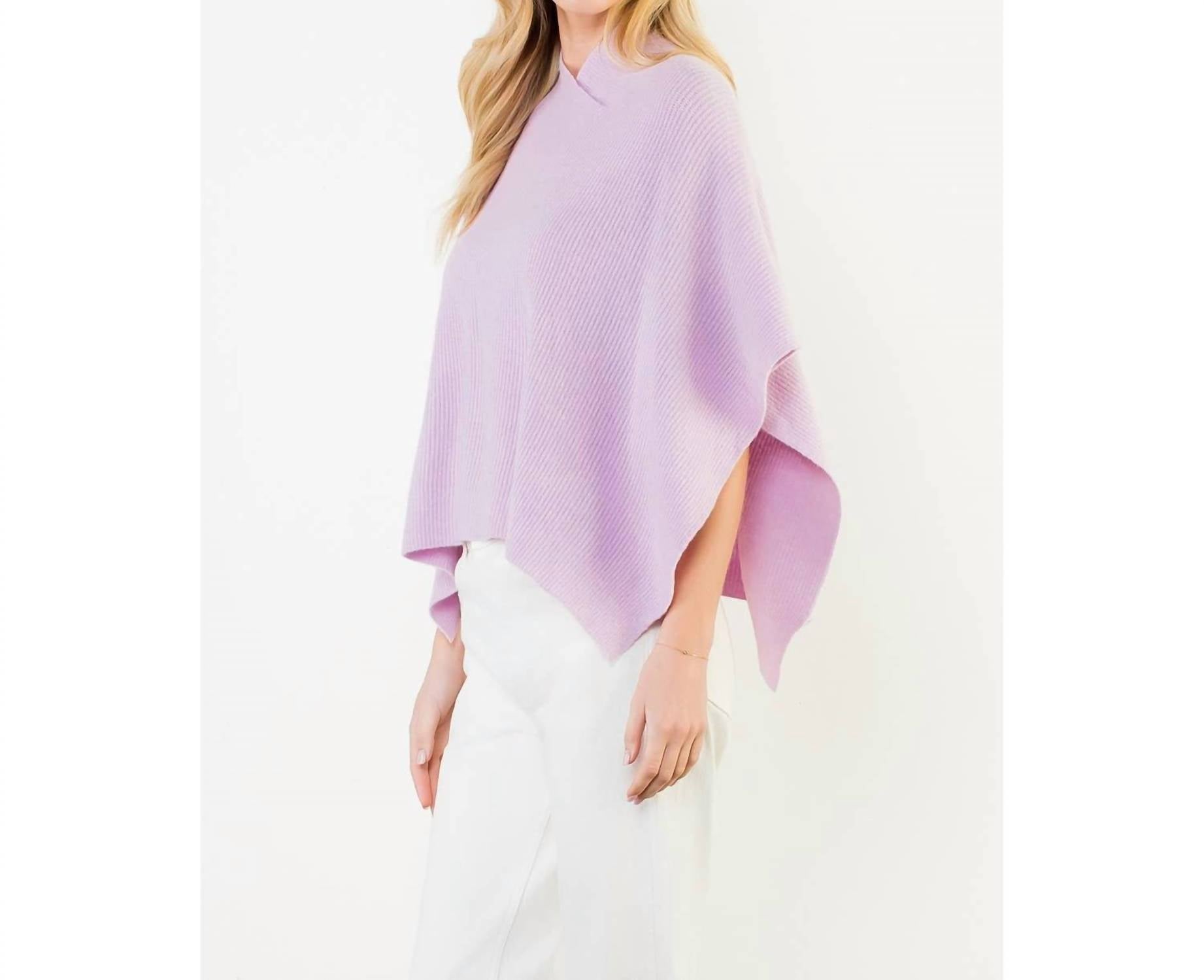 Thml - Ribbed Knit Poncho Top