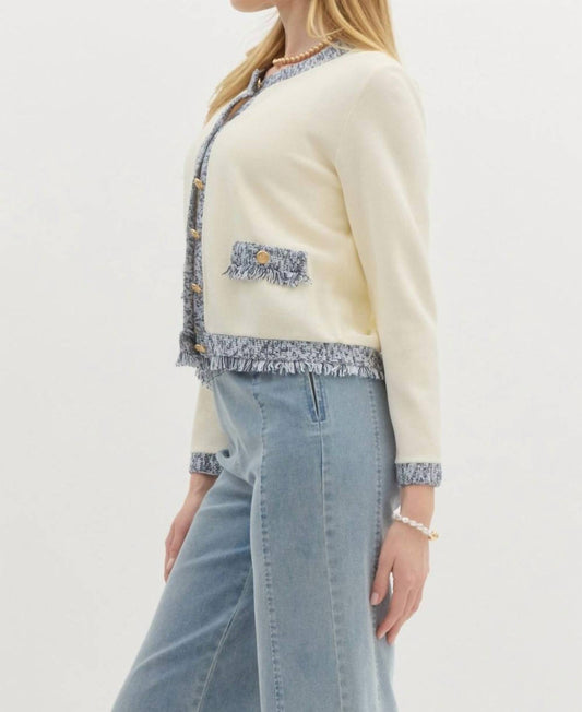 Entro - Knit Long Sleeve Cardigan