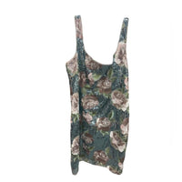 Adrianna Papell Floral Mini Dress in blue and pink - women's dress - detail view