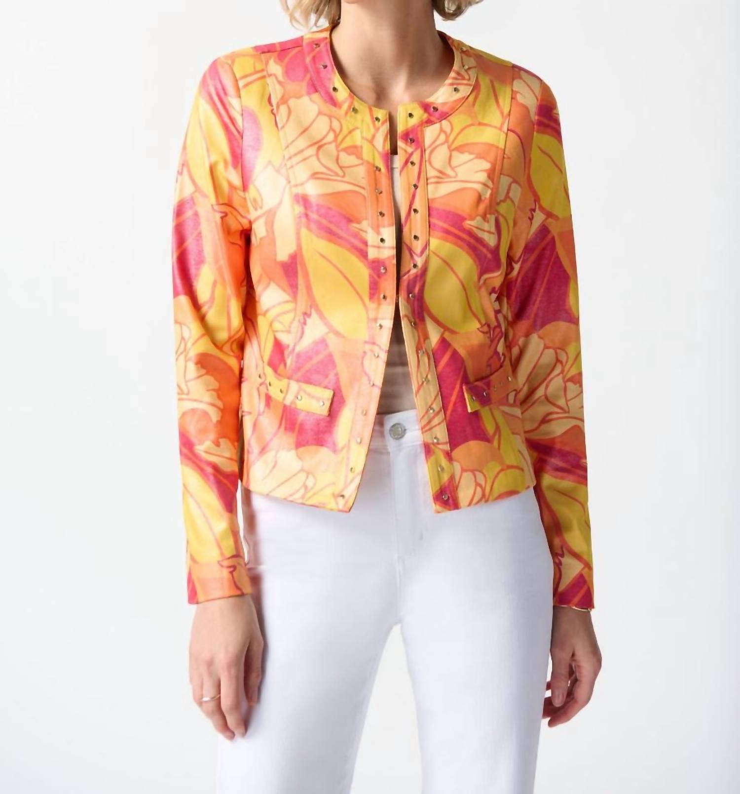 Joseph Ribkoff - Floral Print Fitted Jacket