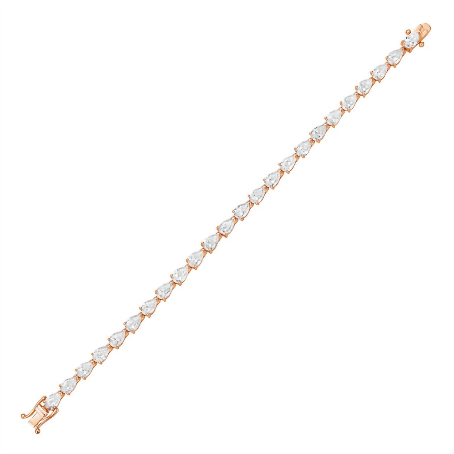 Diana M Jewels - Women's Pear Lab-Grown Diamond Bracelet (10.00 Ct) - Bold