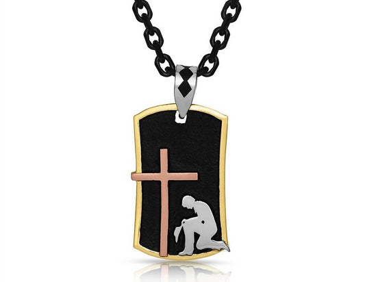 Montana Silversmiths - Men's Christian Faith Freedom Dog Tag Necklace