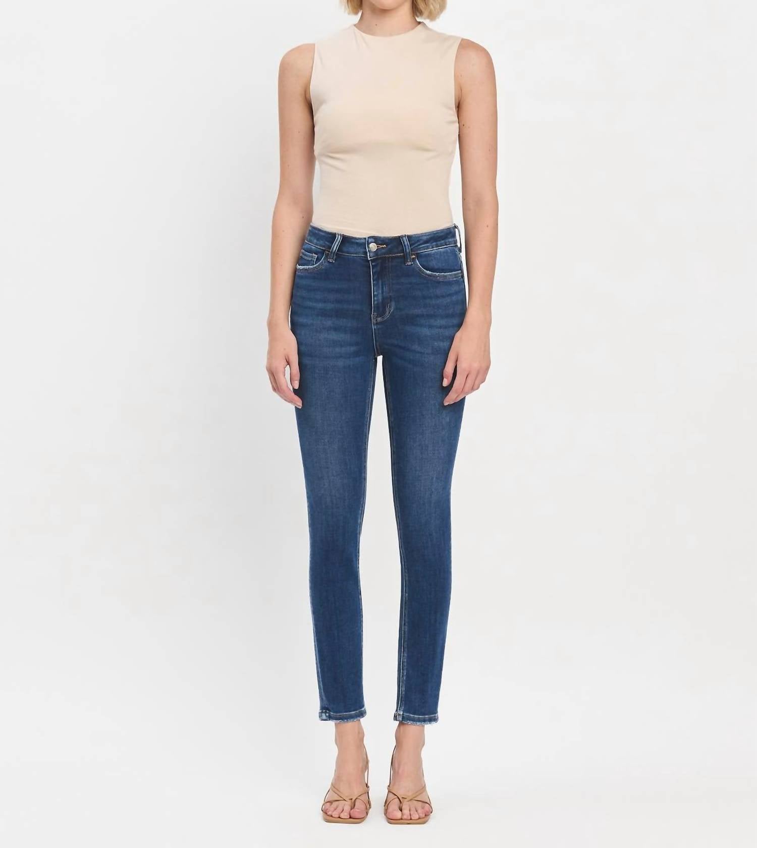 VERVET BY FLYING MONKEY Benda Jeans in denim - women's pants - detail view