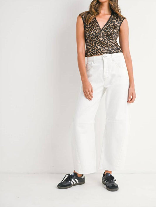 Just Black Denim - Seamed Barrel Jean