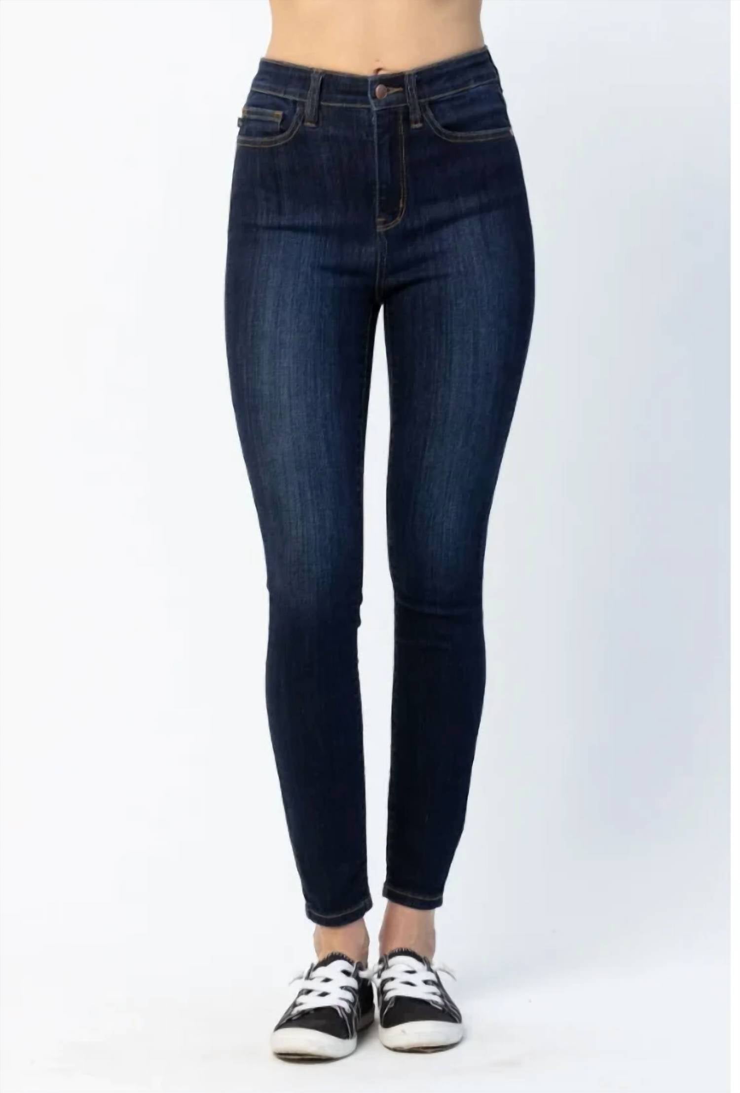 Judy Blue - Women's Cameron High Waist Back Phone Yoke Seam Skinny Jeans