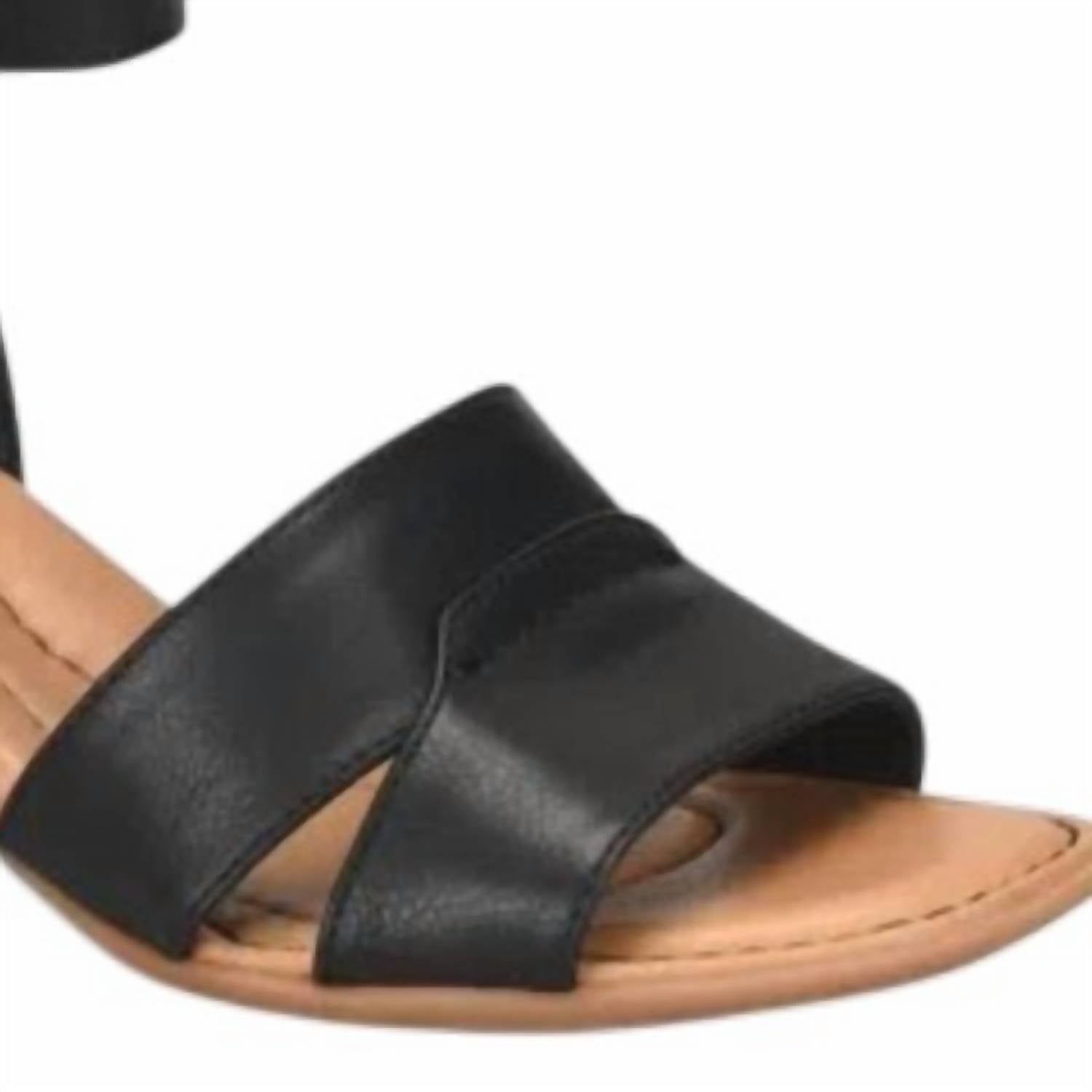 BOC Women's Waverly Chunky Ankle Strap Sandals in black - women's sandal - detail view