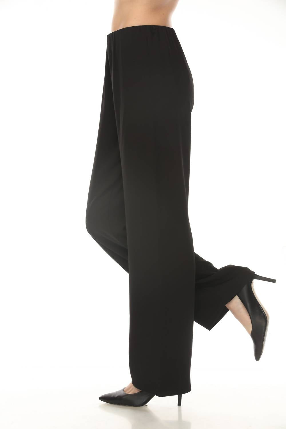 Joseph Ribkoff - Pull On Twill Wide Leg Pants