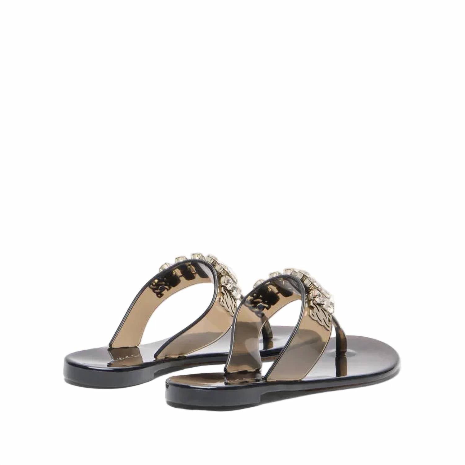 Casadei - Women's Crystal Embellished Jelly Sandals
