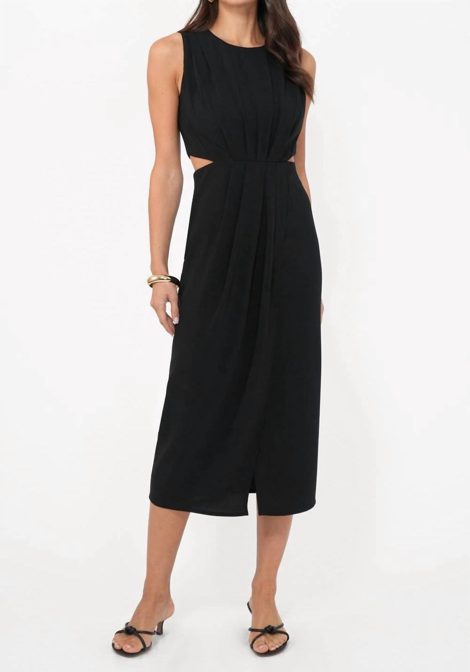 Greylin - Ednis Side Cut Out Midi Dress
