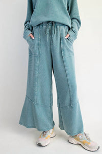 Easel - Textured Thermal Washed Pants