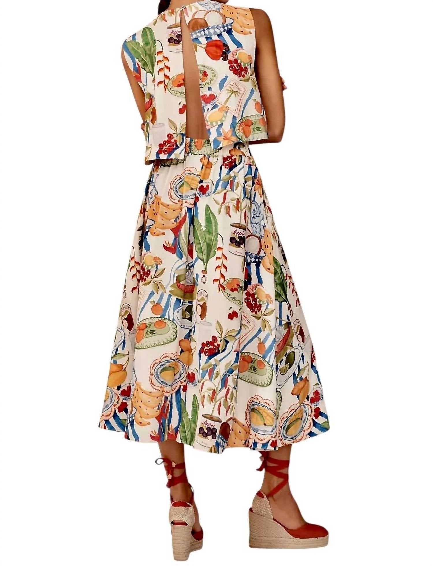 Farm Rio - Fresh Table Midi Skirt