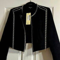 Beulahstyle - Silver Chain Crop Blazer