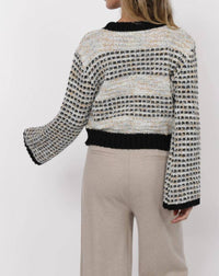Sage The Label - Ellington Mixed Yarn Bell Sleeve Sweater