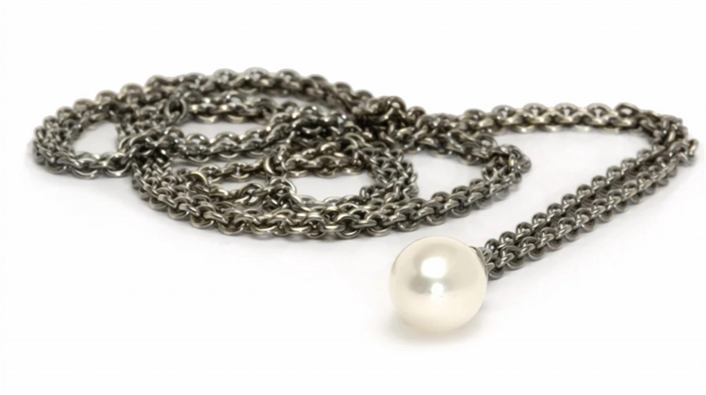 Trollbeads Women's Fantasy Pearl Necklace in silver - women's jewelry