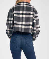 Elan - Plaid Cropped Jacket