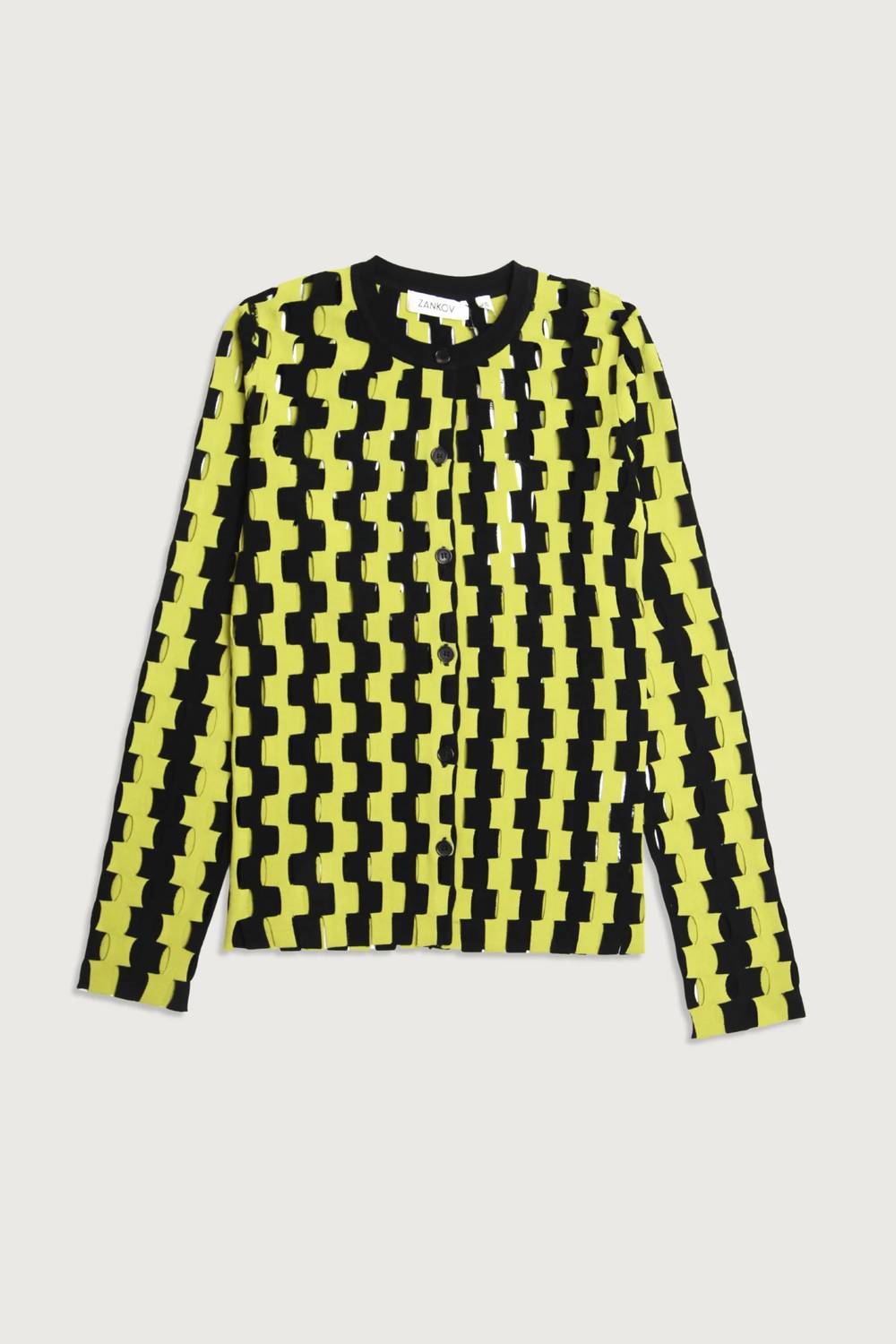 Zankov - Bowery Zigzag Intarsia Cardigan