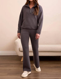 Tribal - Techno Lux Zip Mock Neck Sweater
