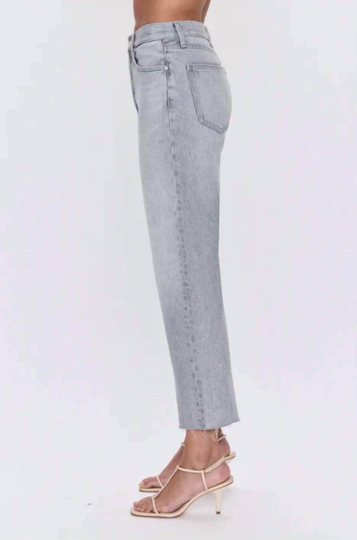 Pistola - Cassie Crop Super High Rise Straight Jeans