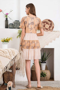 Paisley - Two Tone Lace Mix Dress