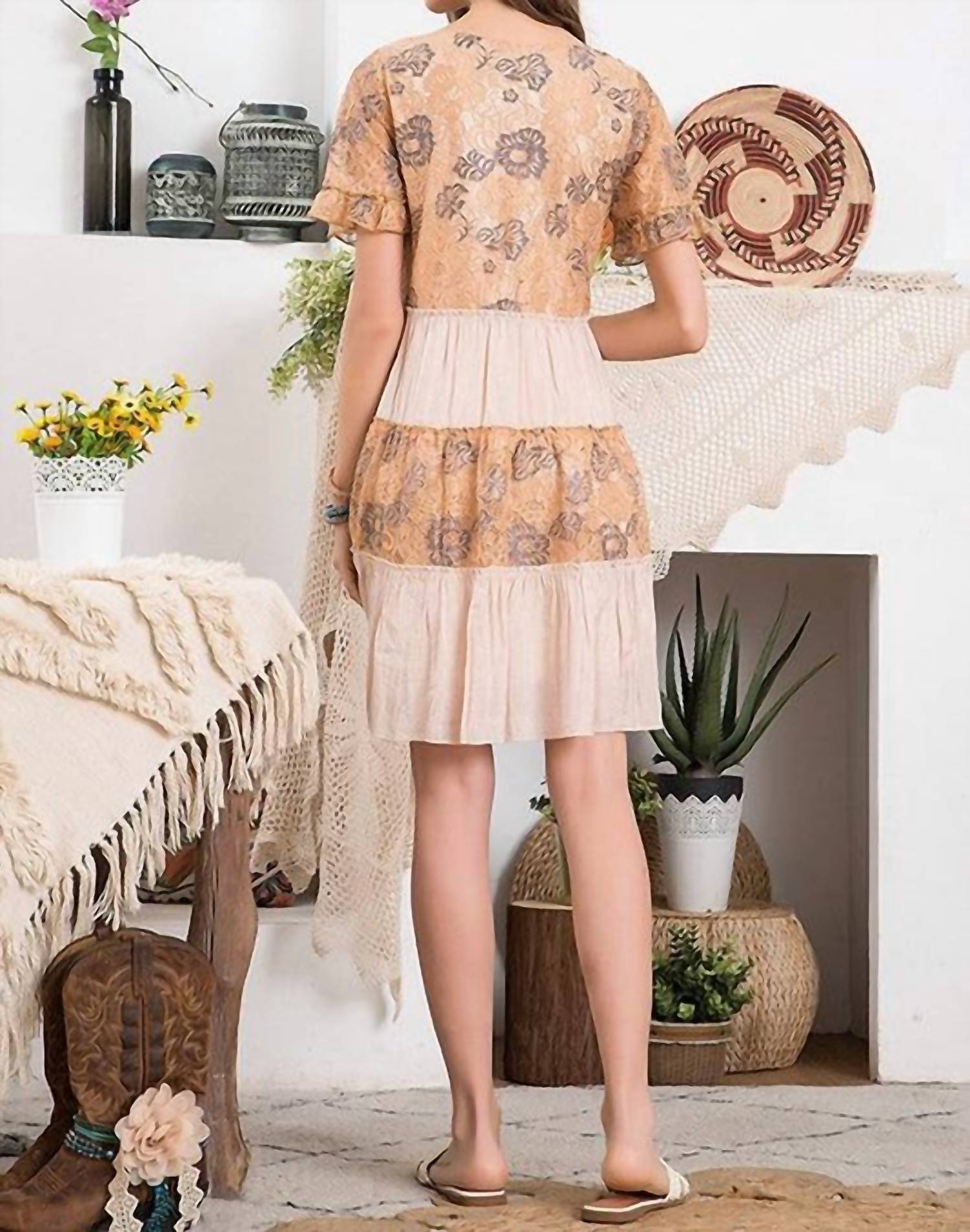 Paisley - Two Tone Lace Mix Dress