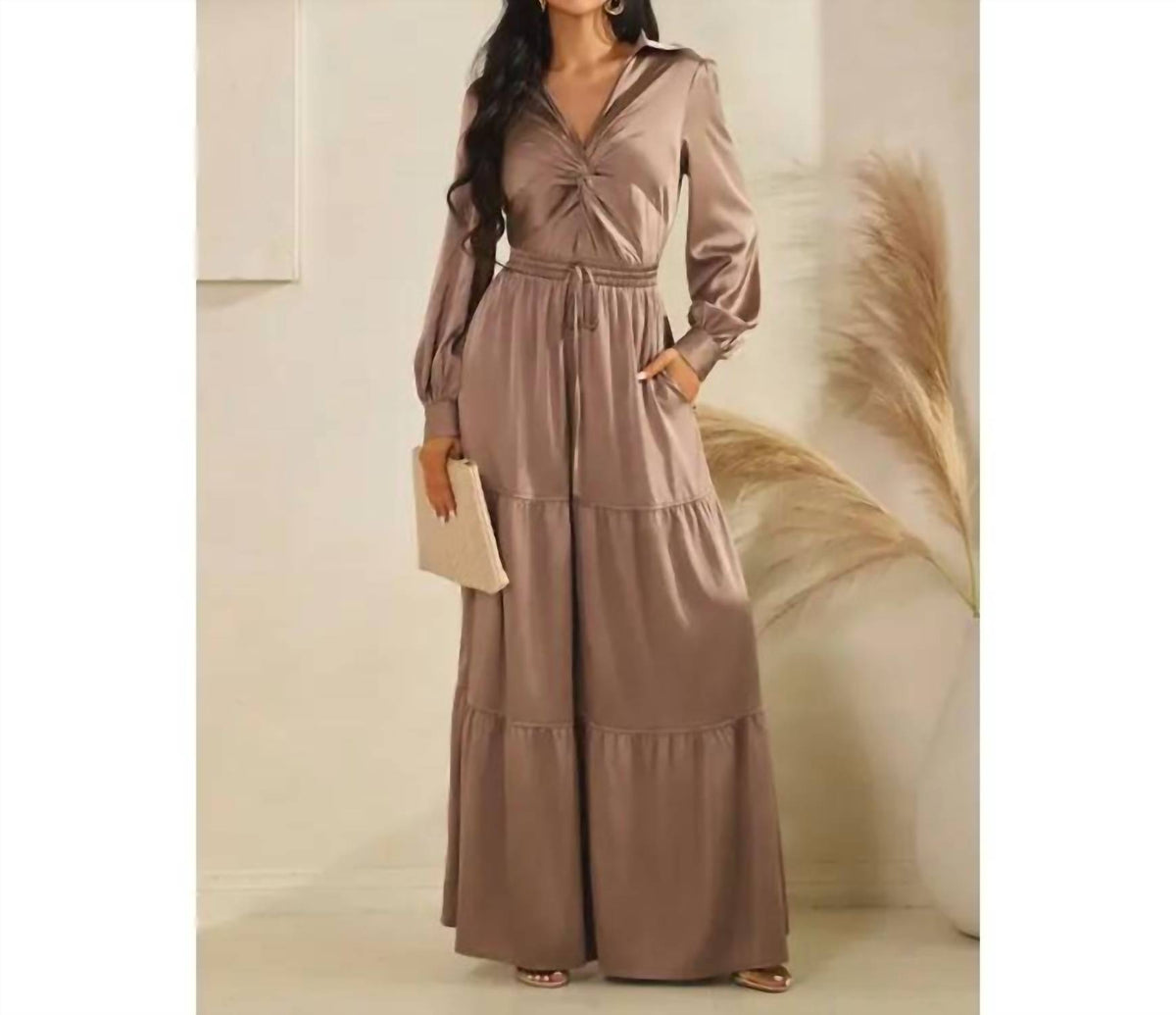 The Sang - Midnight Luxe Wide-Leg Jumpsuit