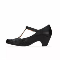 Andrea - Women's Leather Pumps Buckle Closure Shoes