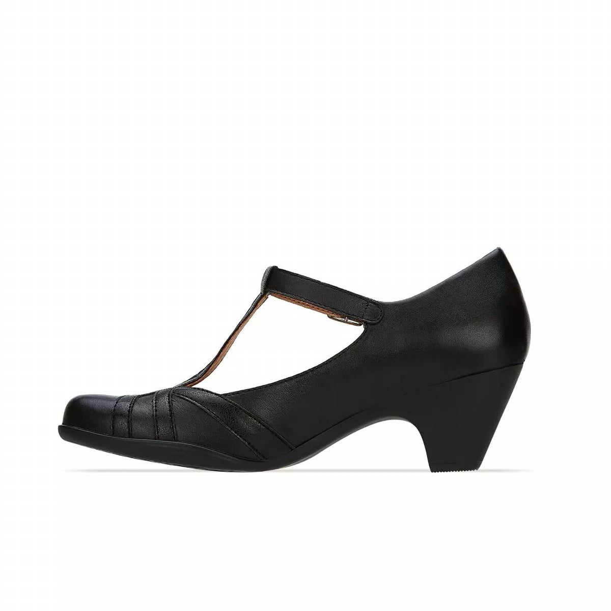 Andrea - Women's Leather Pumps Buckle Closure Shoes