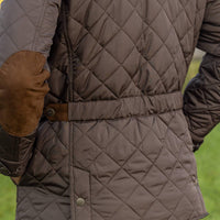 Madison Creek Outfitters Adventurer Diamond Quilted Nylon Jacket in gunmetal - men's jacket - alternate view