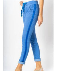 Look Mode Usa - Plain Jegging w/ Ribbon Side Hot Wash