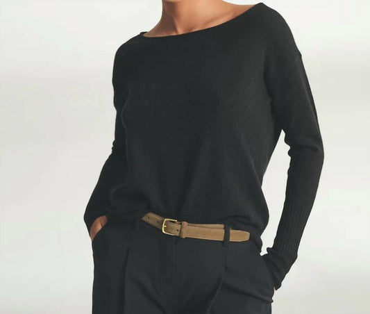 Naadam - Cashmere Boatneck Long Sleeve Pullover Sweater