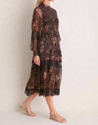 Sea - Luisa Print Long Sleeve Dress