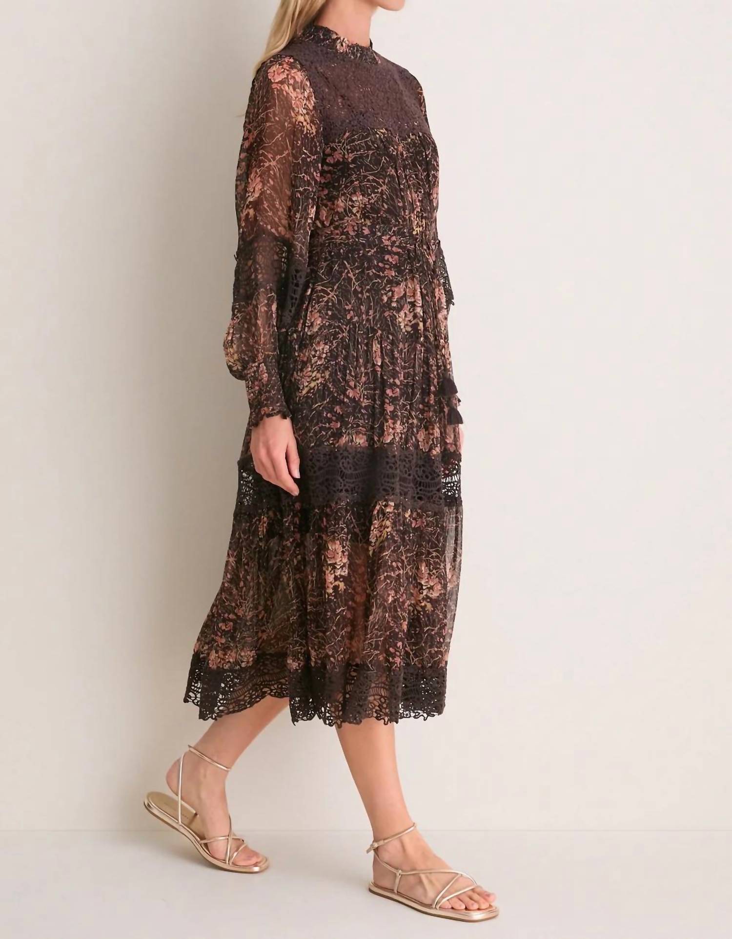 Sea - Luisa Print Long Sleeve Dress