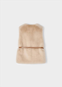 Mayoral - Girls Tapioca Fur Vest