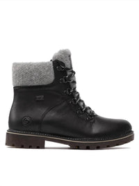 Remonte Women's Ankle Bootie in black fog - women's shoe - detail view