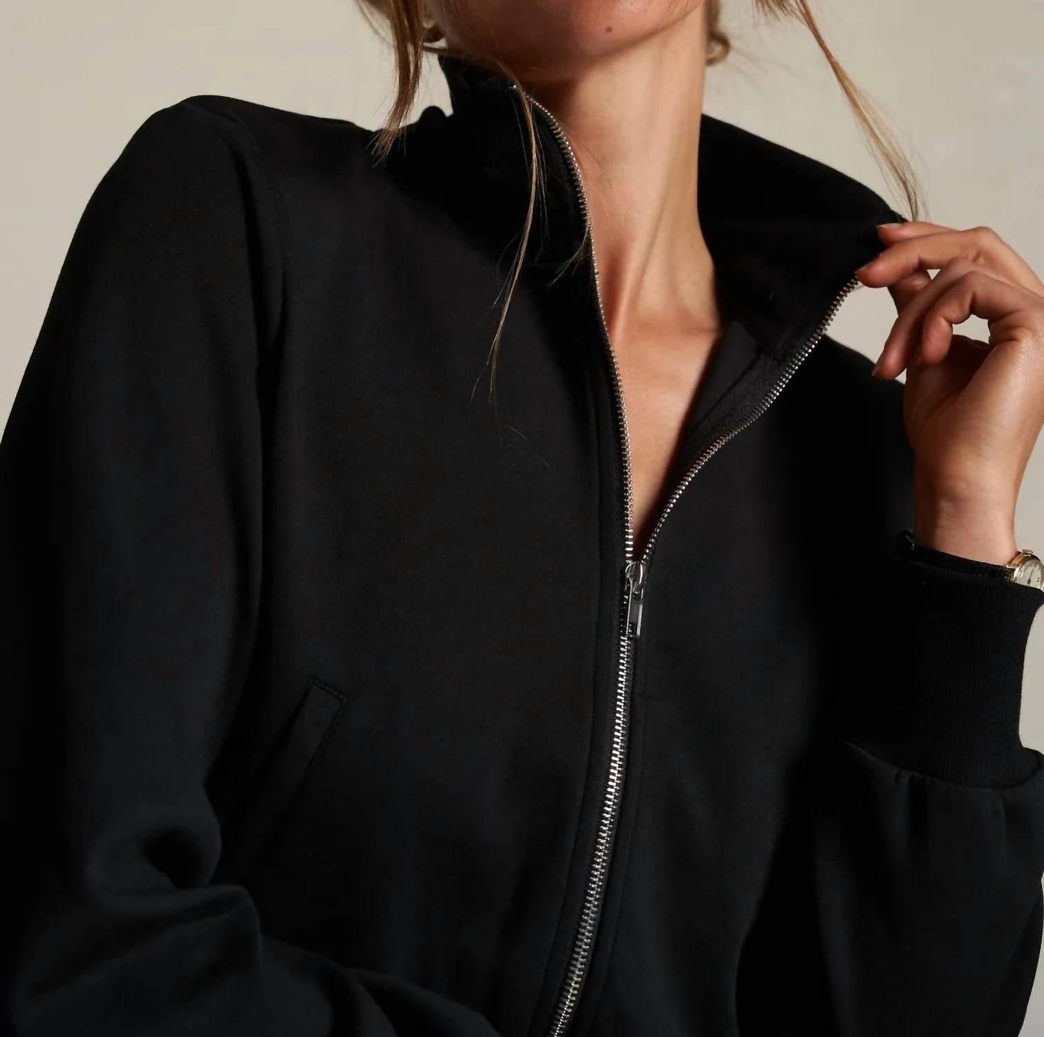 Perfectwhitetee - Milana Cropped Travel Track Jacket