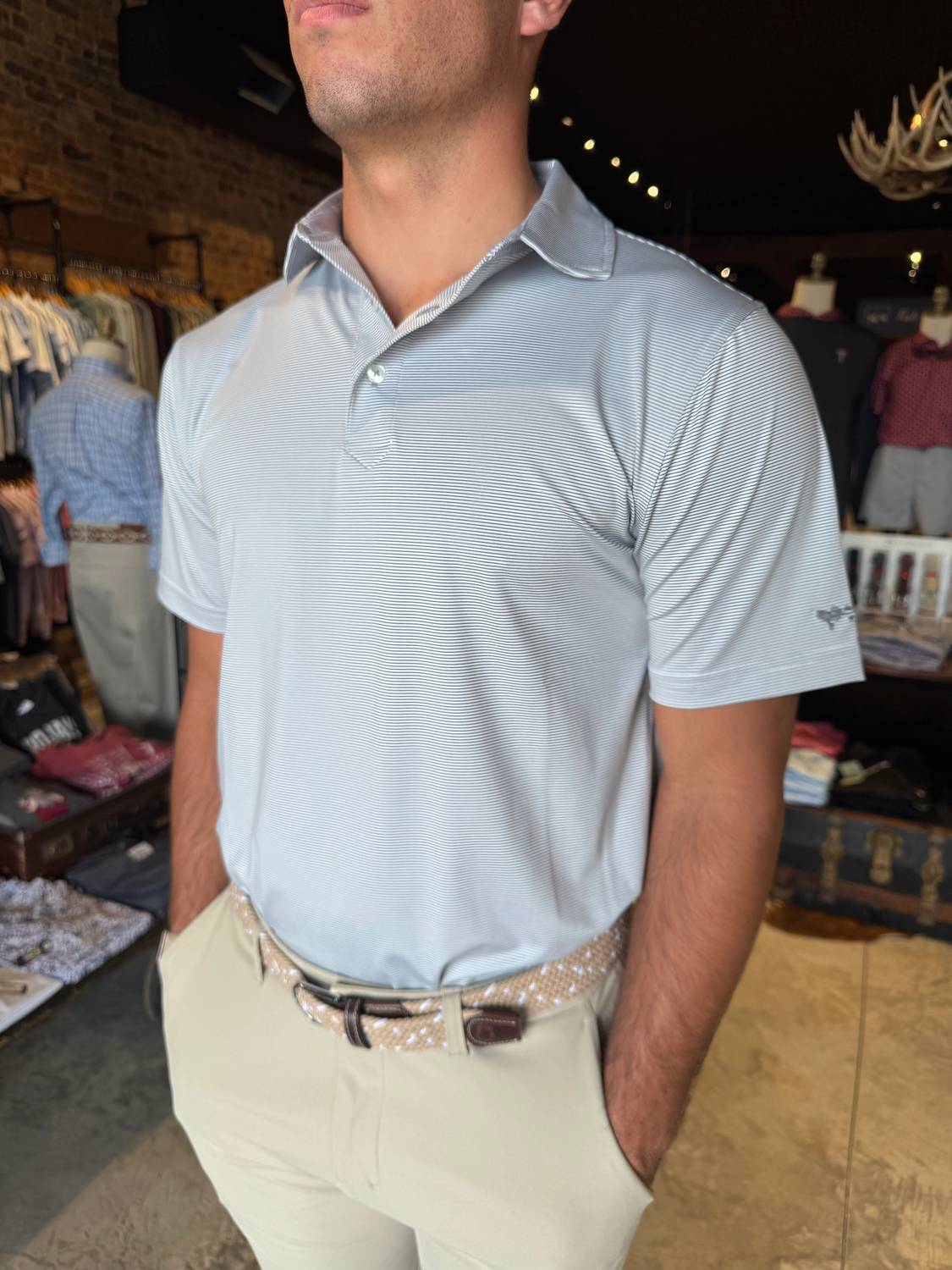 Coastal Cotton - Performance Stripe Polo