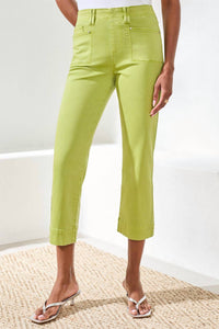 Tribal - 5 POCKET PULL ON KICK FLARE CROP PANT