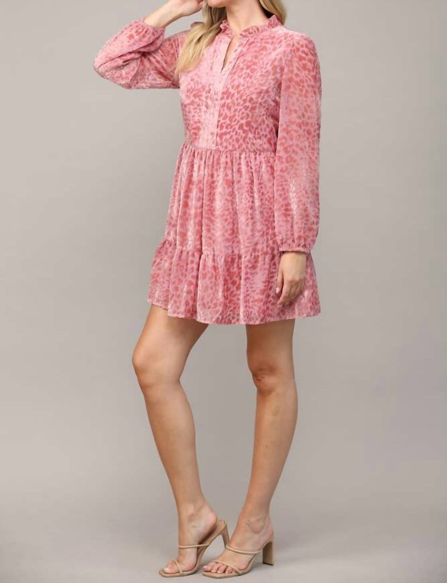 Fate - Cleo Burnout Leopard Dress