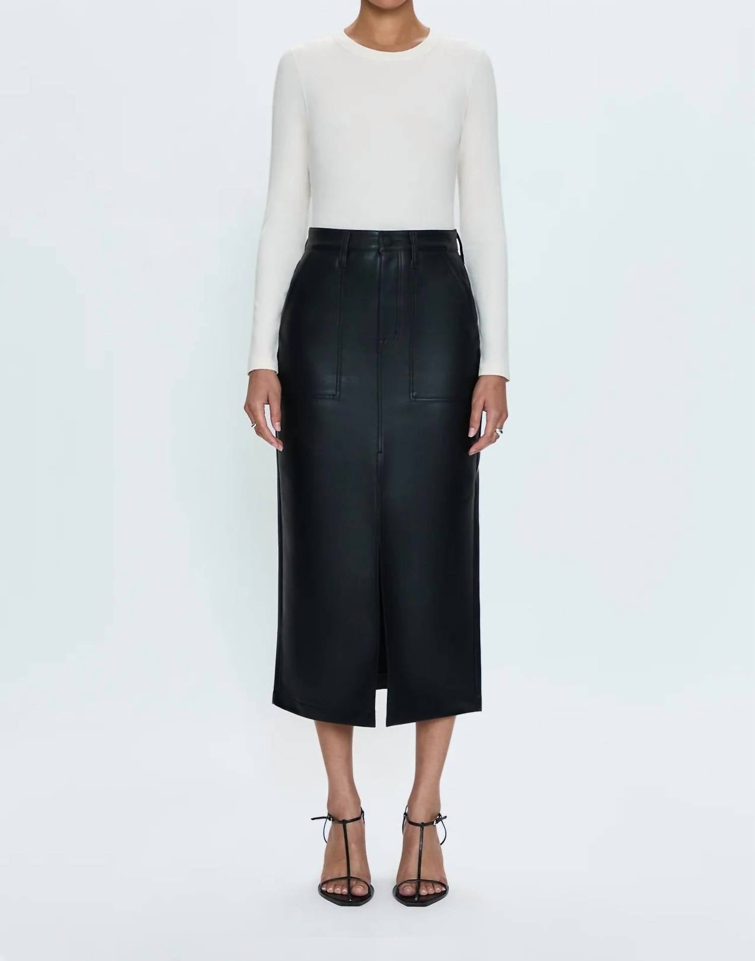 Pistola - Vegan Leather Utility Skirt