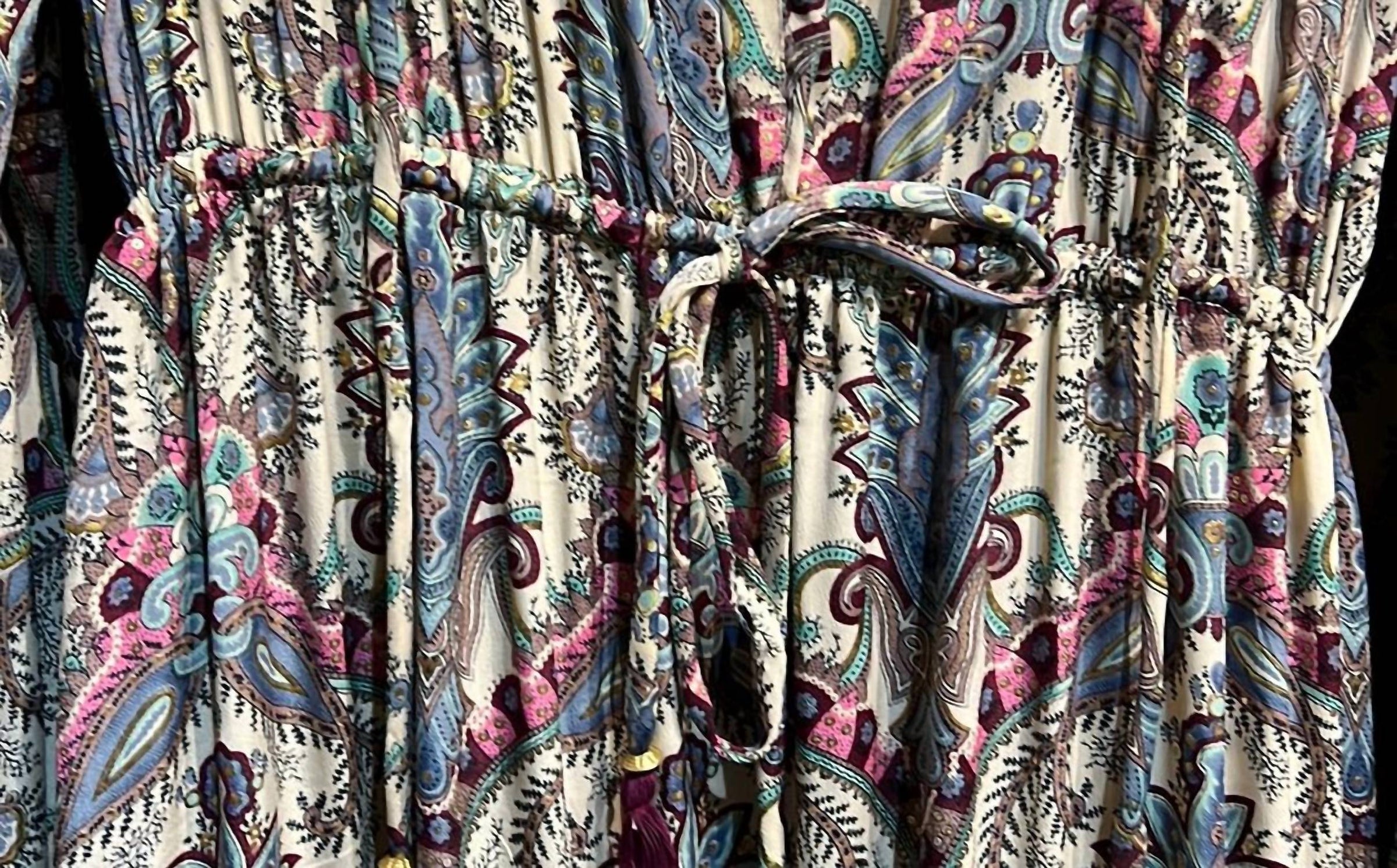 Floral Paisley Boho Chic Maxi Dress
