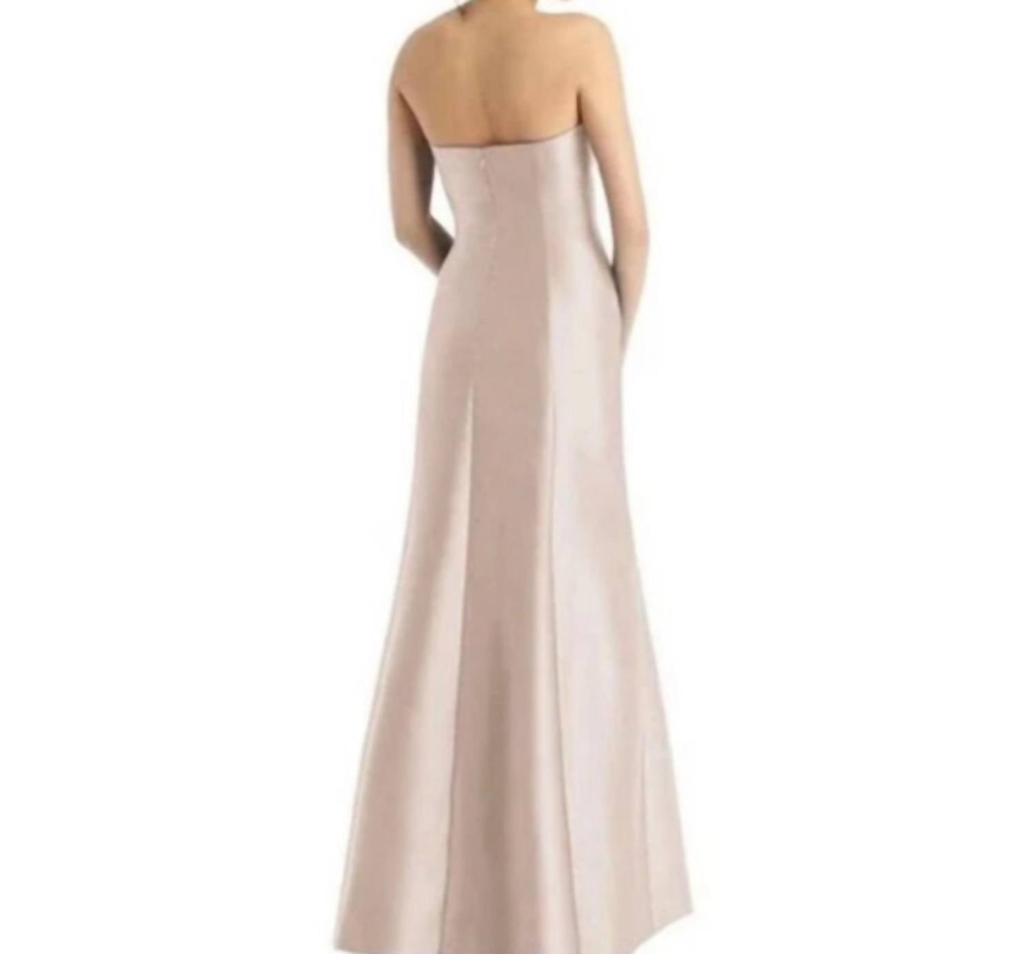 Alfred Sung - Strapless Satin Gown Formal Dress