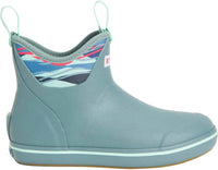 XTRATUF Women's Ankle Deck Boot in trooper blue beach glass - women's shoe