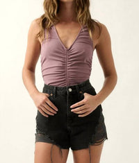 Promesa - Kai Rouched Open Back Bodysuit
