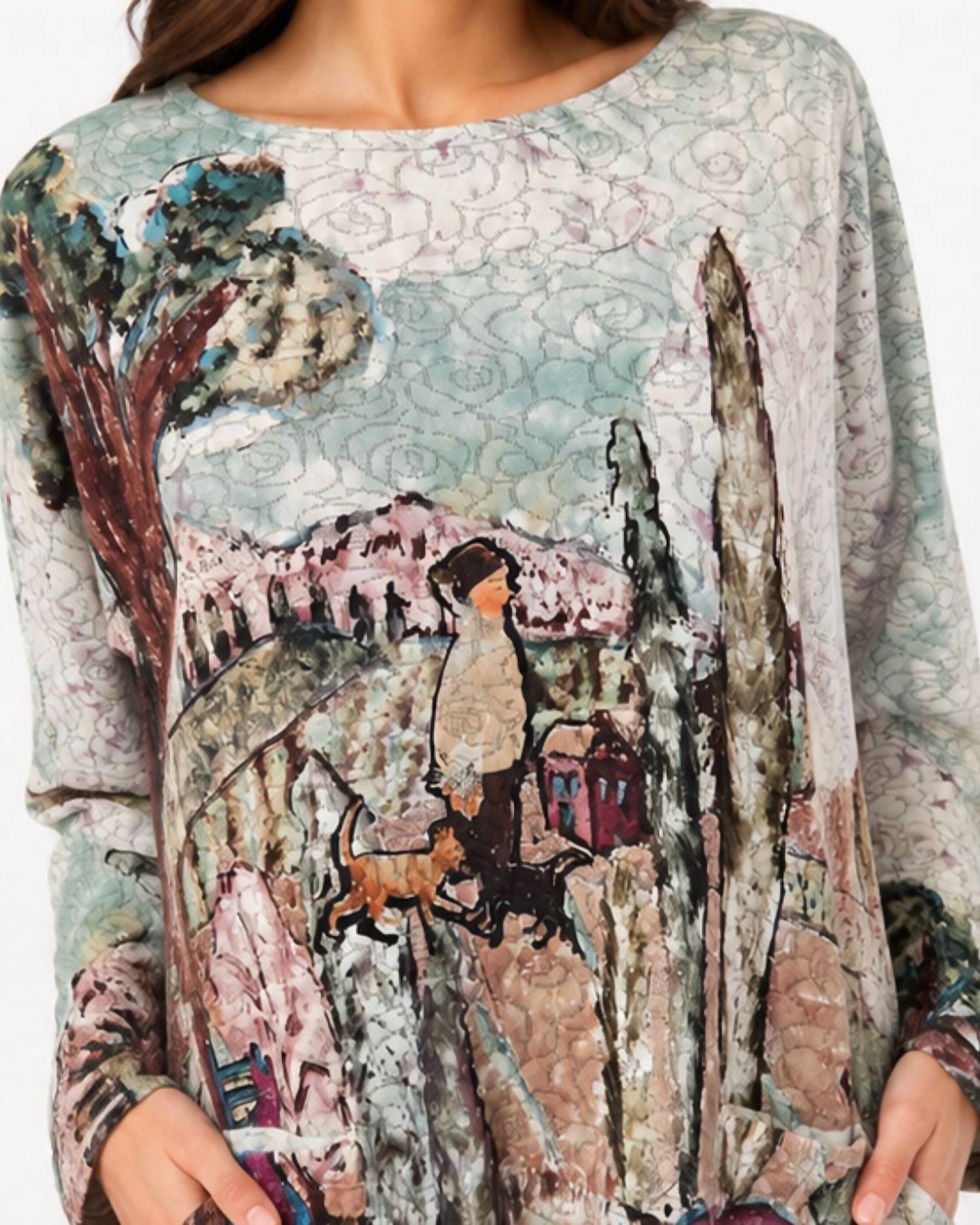 Inoah - Purr-fect Day Quilted Pocket Top