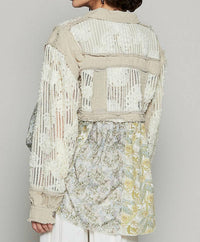 Pol - Lucy Long Sleeve Button Front Jacket