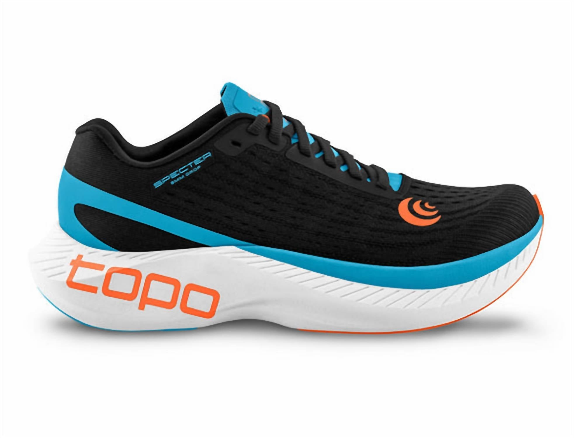 Topo Athletic Men's Specter Road Running Shoes in black blue - men's sneaker